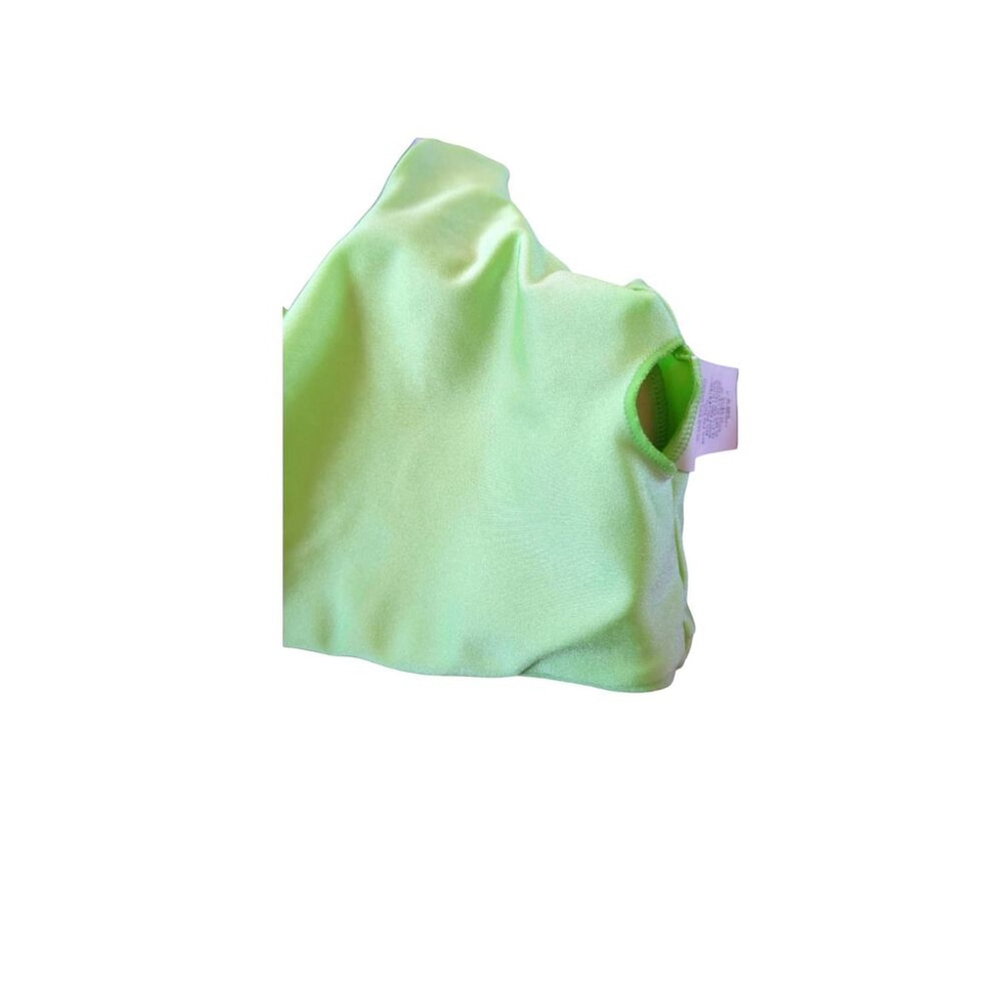 Cajubrasil Twist Back Sport Bra Lime Green And Purple Size M - Picture 5 of 6